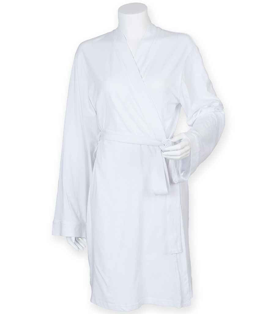 Towel City Ladies Cotton Wrap Robe - White (TC50)