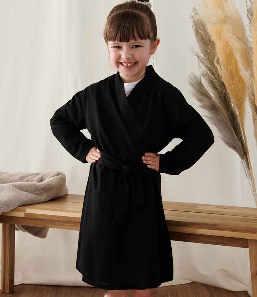 Towel City Kids Robe - Black (TC51)