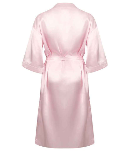 Towel City Ladies Satin Robe - Light Pink (TC54)