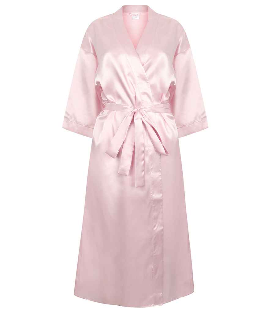 Towel City Ladies Satin Robe - Light Pink (TC54)