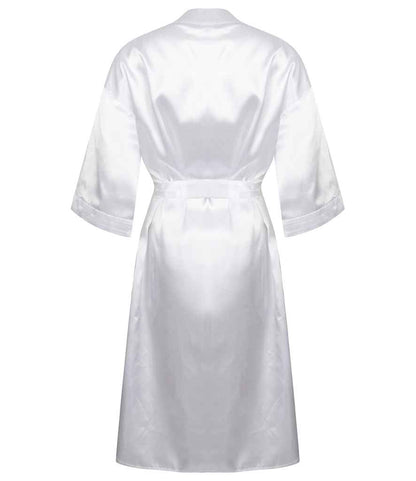 Towel City Ladies Satin Robe - White (TC54)