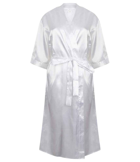 Towel City Ladies Satin Robe - White (TC54)