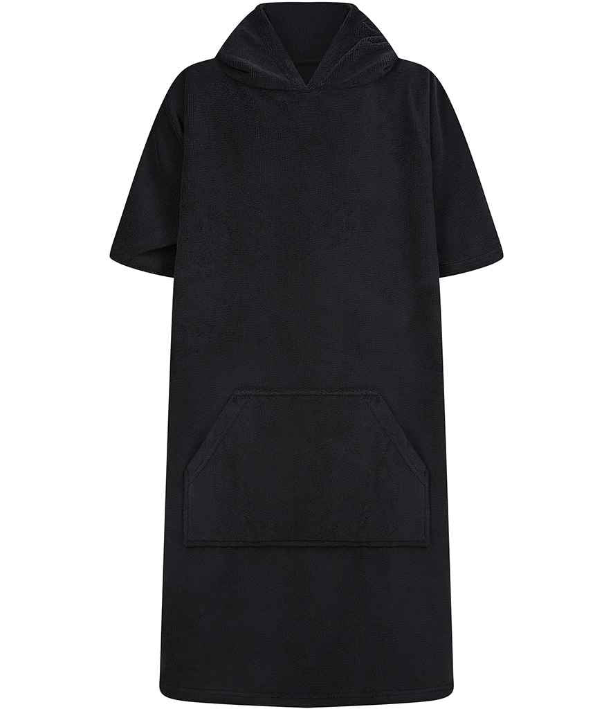 Towel City Kids Poncho - Black (TC811)