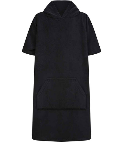 Towel City Kids Poncho - Black (TC811)