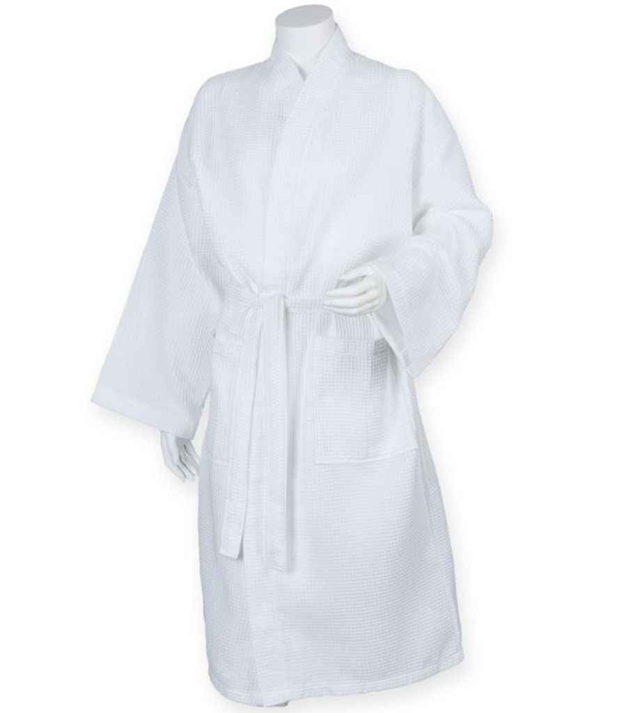 Towel City Waffle Robe - White (TC86)