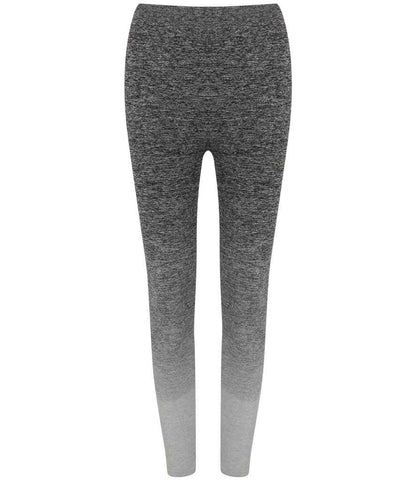 Tombo Tombo Ladies Seamless Fade Out Leggings - Dark Grey/Light Grey Marl (TL300)