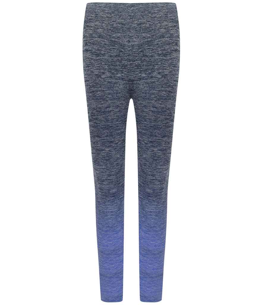 Tombo Tombo Ladies Seamless Fade Out Leggings - Navy/Blue Marl (TL300)