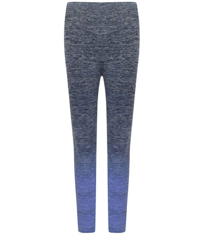 Tombo Tombo Ladies Seamless Fade Out Leggings - Navy/Blue Marl (TL300)