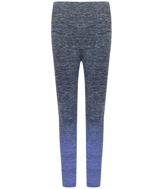 Tombo Tombo Ladies Seamless Fade Out Leggings - Navy/Blue Marl (TL300)
