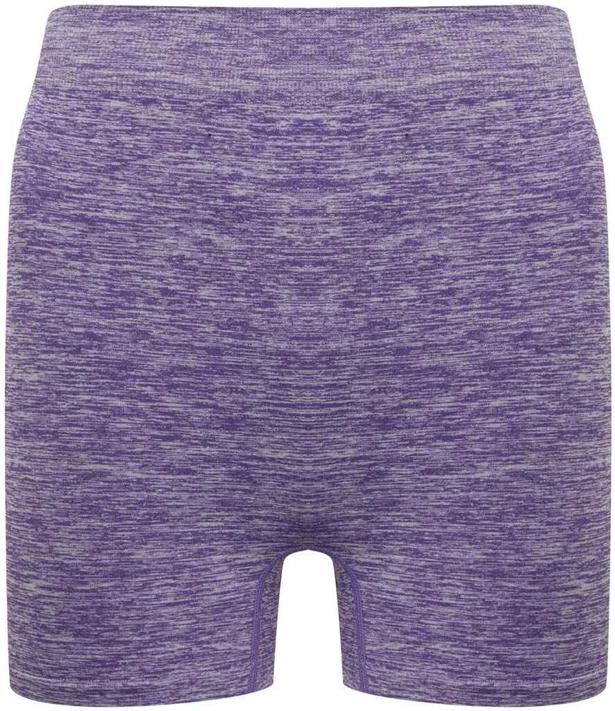 Tombo Tombo Ladies Seamless Shorts - Purple Marl (TL301)