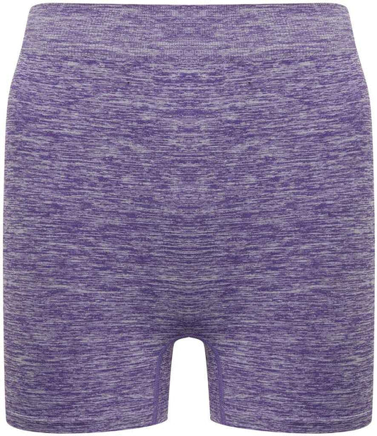 Tombo Tombo Ladies Seamless Shorts - Purple Marl (TL301)