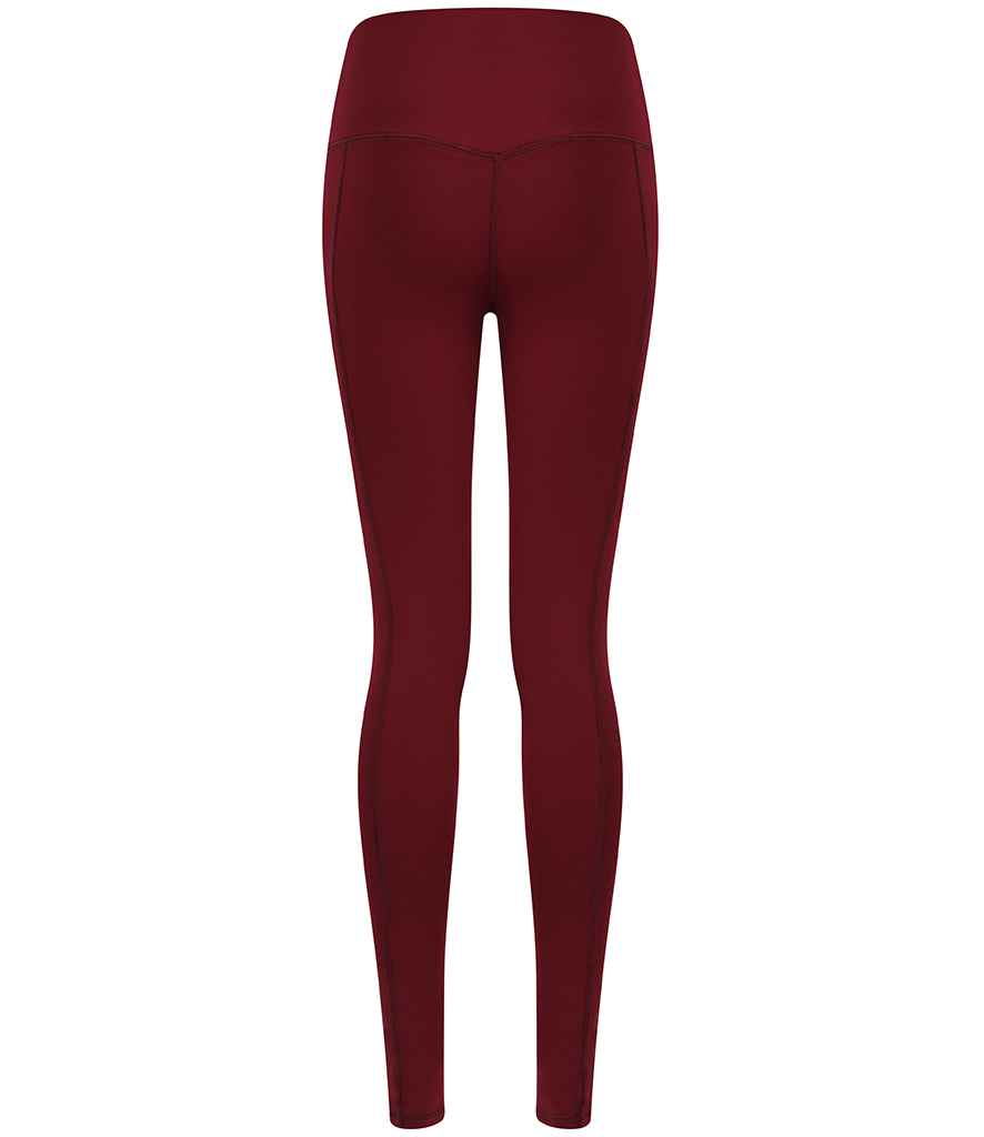 Tombo Tombo Ladies Core Pocket Leggings - Deep Burgundy (TL370)