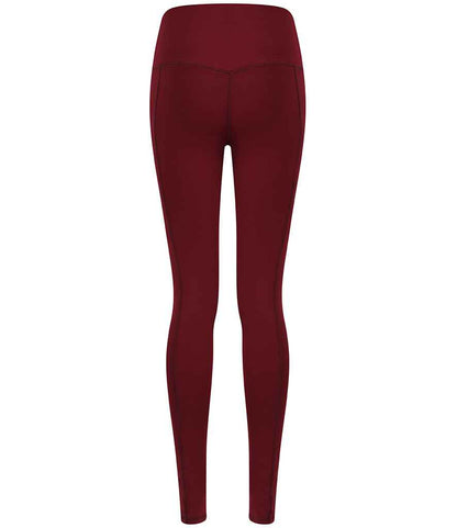 Tombo Tombo Ladies Core Pocket Leggings - Deep Burgundy (TL370)