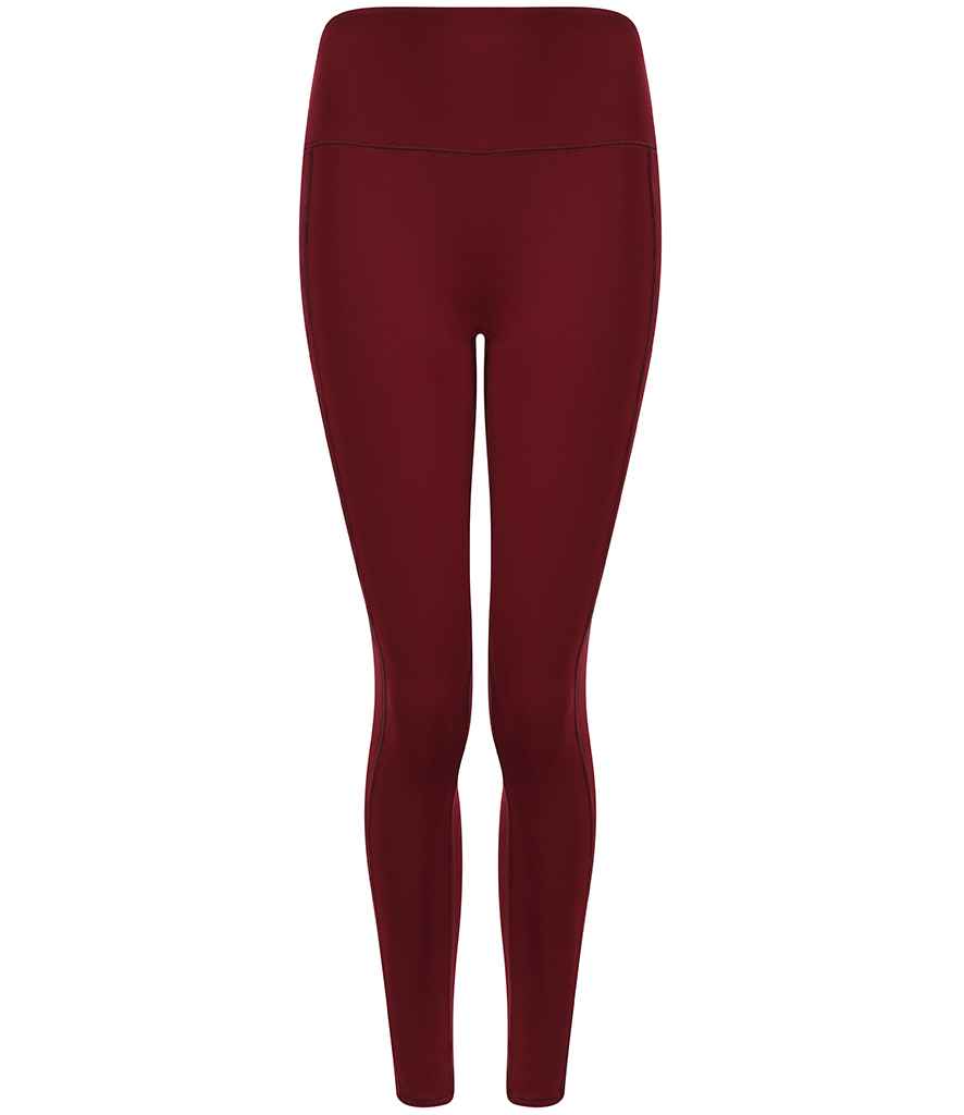 Tombo Tombo Ladies Core Pocket Leggings - Deep Burgundy (TL370)