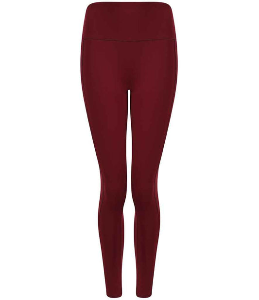 Tombo Tombo Ladies Core Pocket Leggings - Deep Burgundy (TL370)