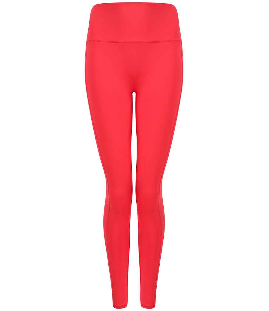 Tombo Tombo Ladies Core Pocket Leggings - Hot Coral (TL370)