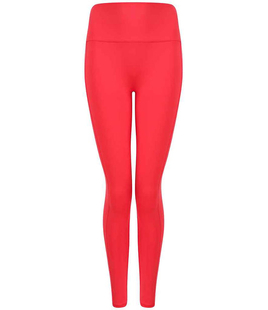 Tombo Tombo Ladies Core Pocket Leggings - Hot Coral (TL370)