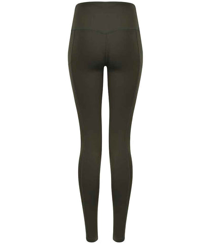 Tombo Tombo Ladies Core Pocket Leggings - Olive Green (TL370)