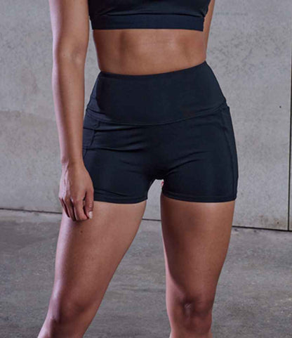 Tombo Tombo Ladies Pocket Shorts - Black (TL372)