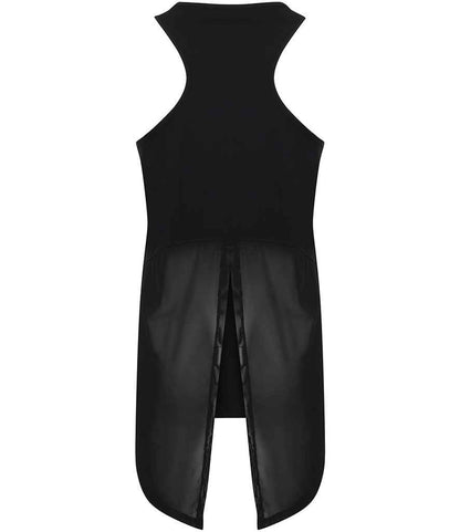 Tombo Tombo Ladies Open Back Vest - Black (TL507)