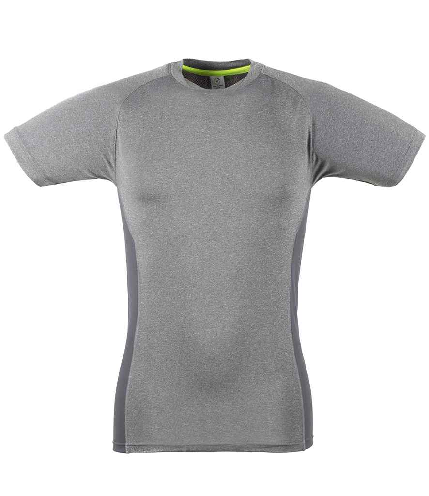 Tombo Tombo Slim Fit T-Shirt - Grey Marl/Grey (TL515)