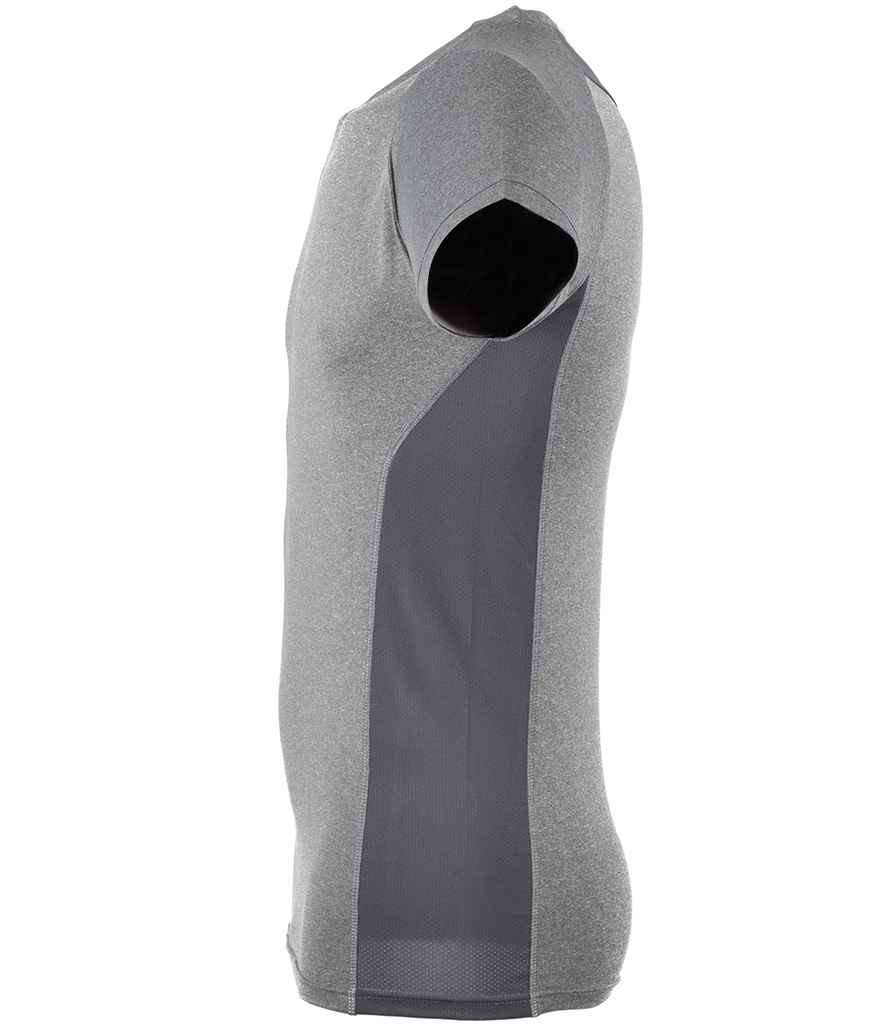 Tombo Tombo Slim Fit T-Shirt - Grey Marl/Grey (TL515)