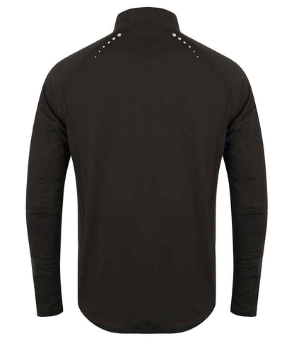 Tombo Tombo Long Sleeve Zip Neck Performance Top - Black (TL562)