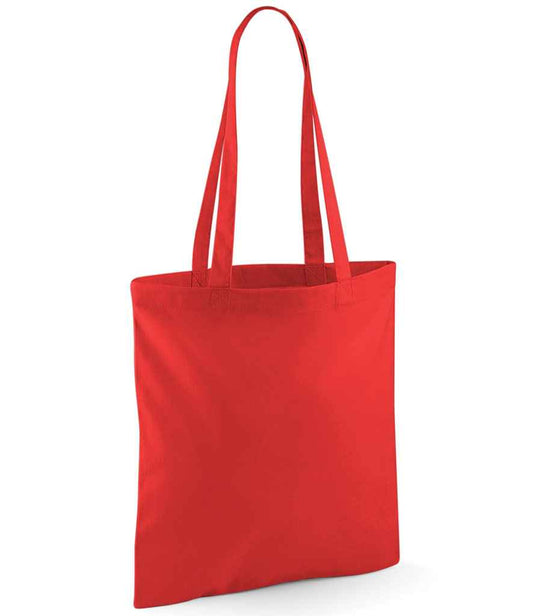 Westford Mill Bag For Life - Long Handles - Bright Red (W101)
