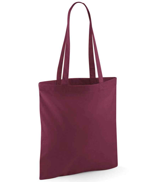 Westford Mill Bag For Life - Long Handles - Burgundy (W101)