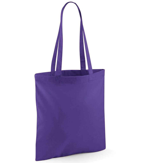 Westford Mill Bag For Life - Long Handles - Purple (W101)