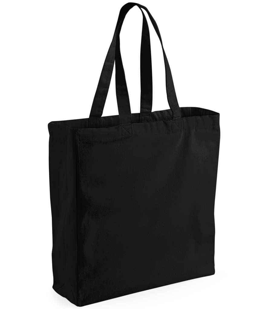 Westford Mill Canvas Classic Shopper - Black (W108)