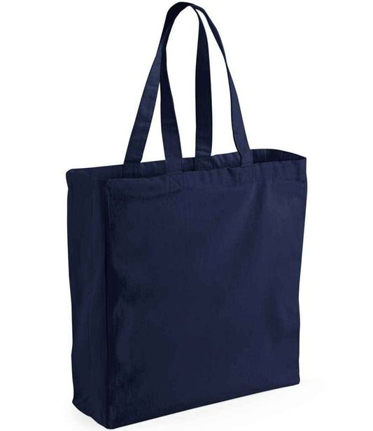 Westford Mill Canvas Classic Shopper - French Navy (W108)