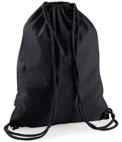 Westford Mill Cotton Gymsac - Black/Black (W110)