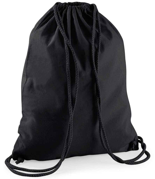 Westford Mill Cotton Gymsac - Black/Black (W110)