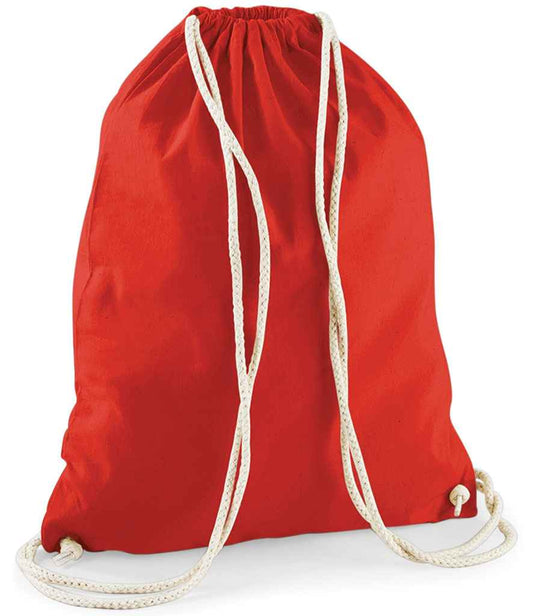 Westford Mill Cotton Gymsac - Bright Red (W110)