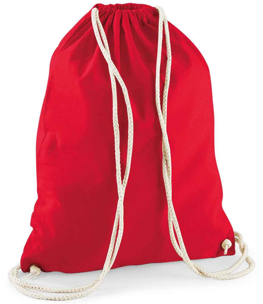 Westford Mill Cotton Gymsac - Classic Red (W110)