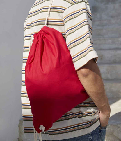 Westford Mill Cotton Gymsac - Classic Red (W110)