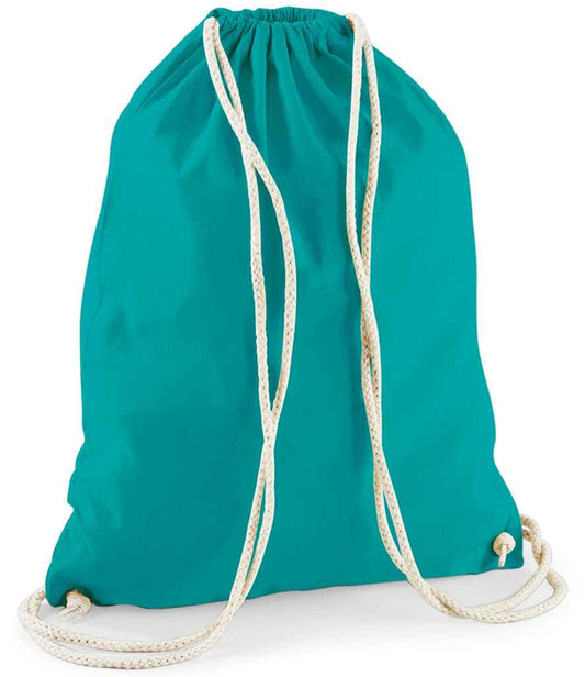 Westford Mill Cotton Gymsac - Emerald (W110)