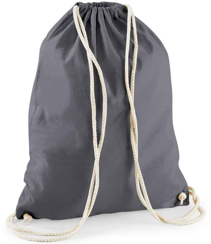 Westford Mill Cotton Gymsac - Graphite Grey (W110)