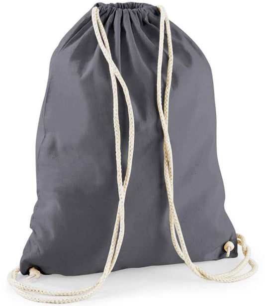 Westford Mill Cotton Gymsac - Graphite Grey (W110)