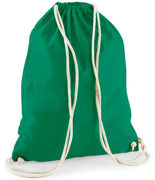 Westford Mill Cotton Gymsac - Kelly Green (W110)