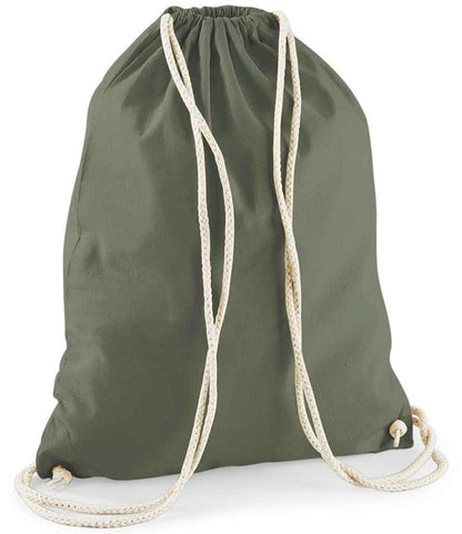 Westford Mill Cotton Gymsac - Olive Green (W110)