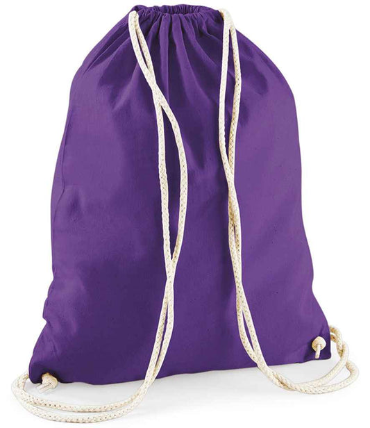 Westford Mill Cotton Gymsac - Purple (W110)