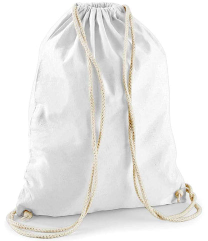 Westford Mill Cotton Gymsac - White (W110)
