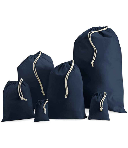 Westford Mill Cotton Stuff Bag - Navy (W115)