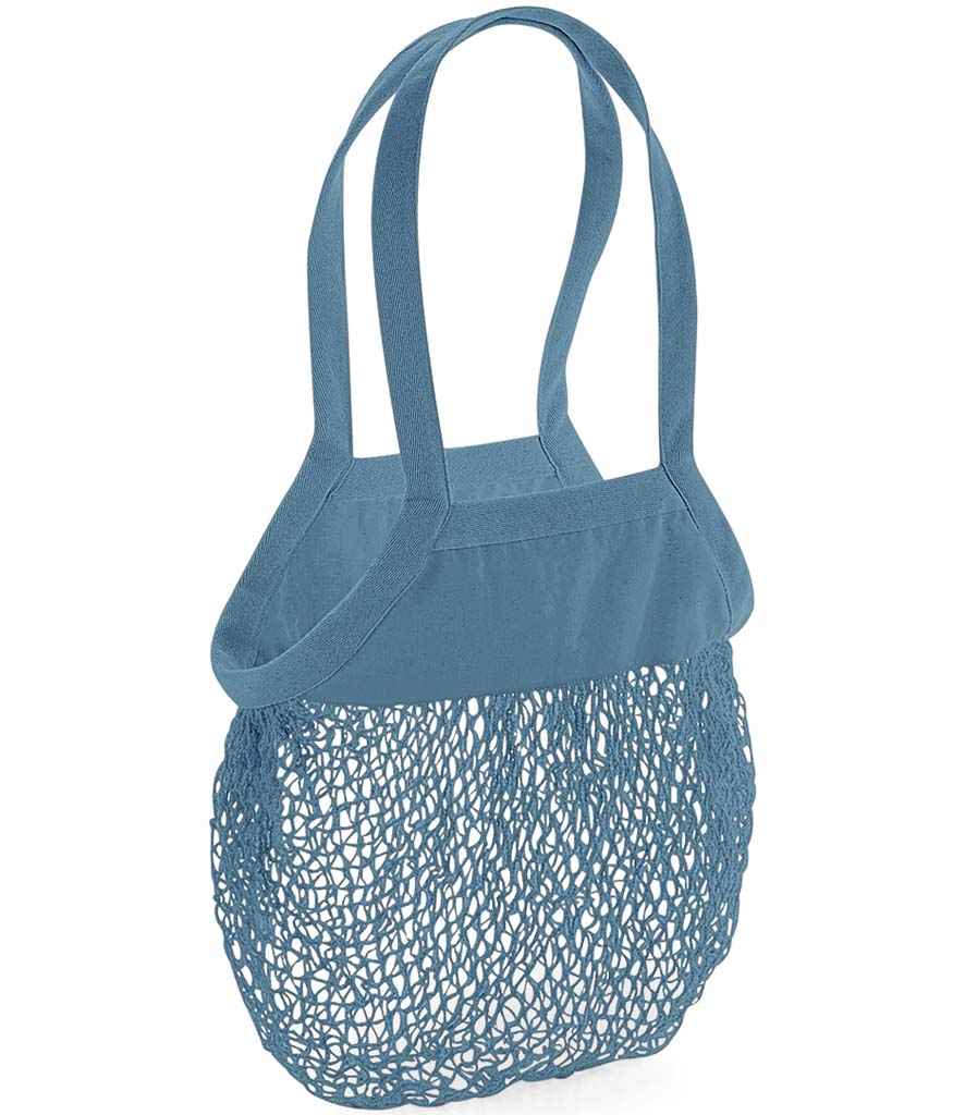 Westford Mill Organic Cotton Mesh Grocery Bag - Airforce (W150)