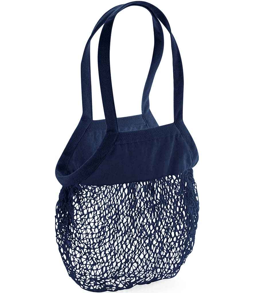 Westford Mill Organic Cotton Mesh Grocery Bag - Navy (W150)