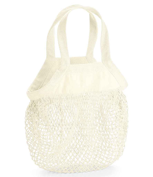 Westford Mill Organic Cotton Mini Mesh Grocery Bag - Natural (W151)