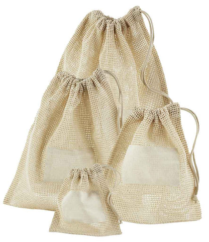 Westford Mill Organic Cotton Mesh Sacks - Natural (W155)