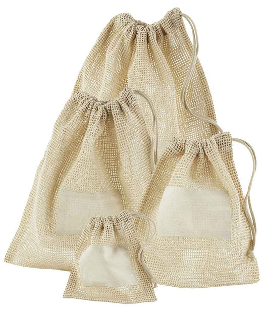 Westford Mill Organic Cotton Mesh Sacks - Natural (W155)